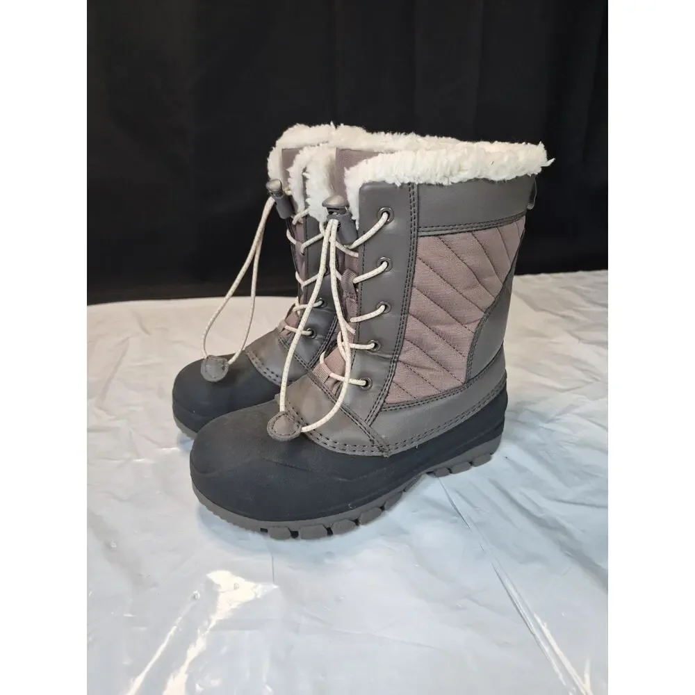 All In Motion THERMOLITE Girls Faux Fur Skylar Winter Boots , Boot Shoes Snow